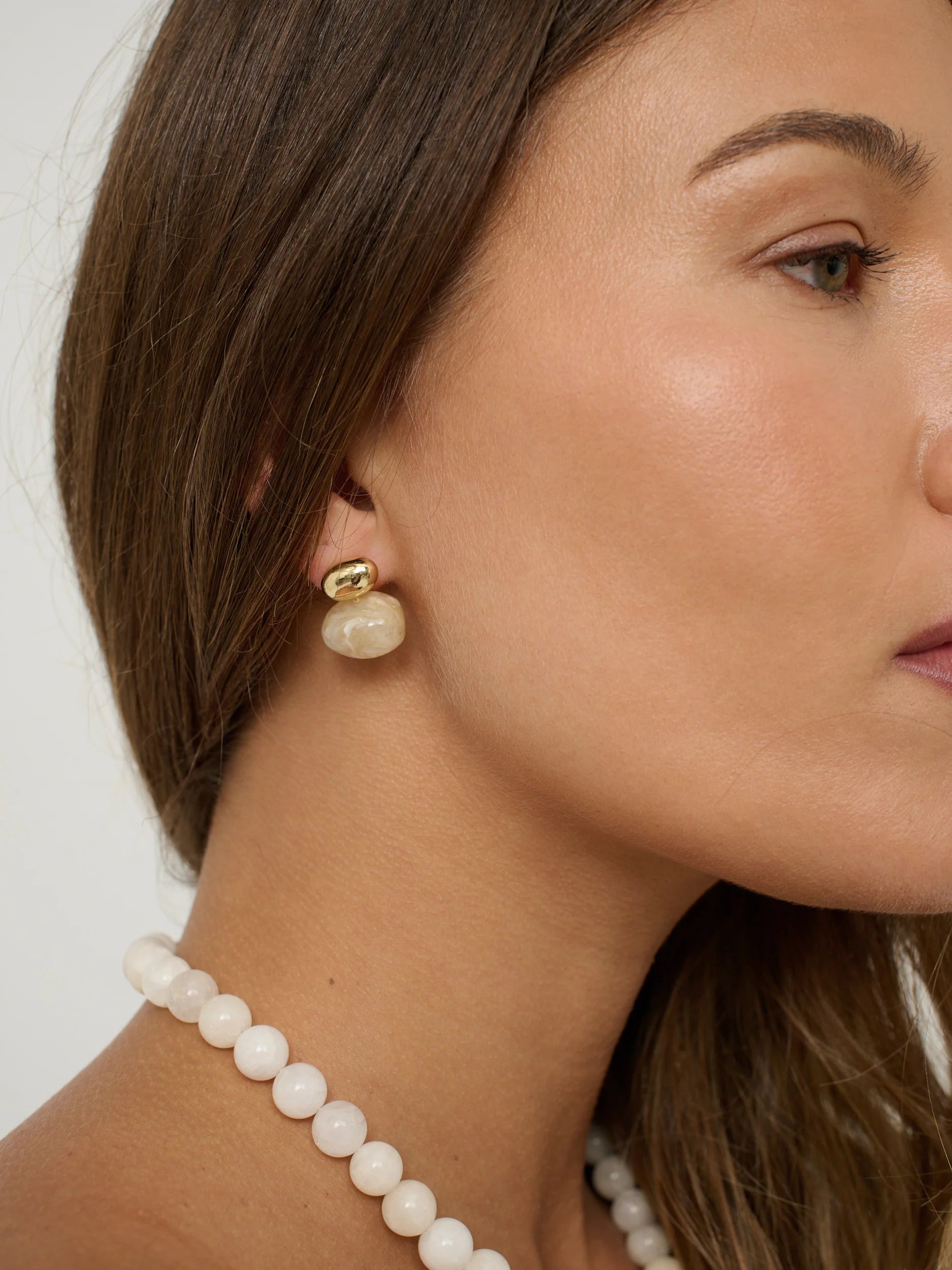 Bauble Resin Earring - Cream