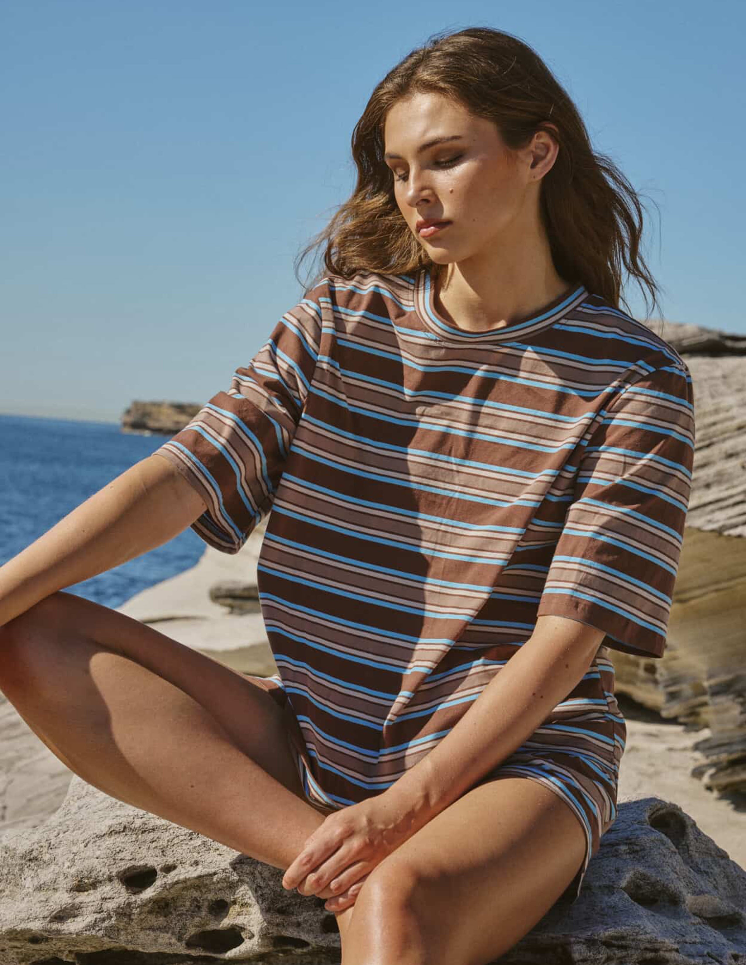 Murphy Oversized Stripe Tee