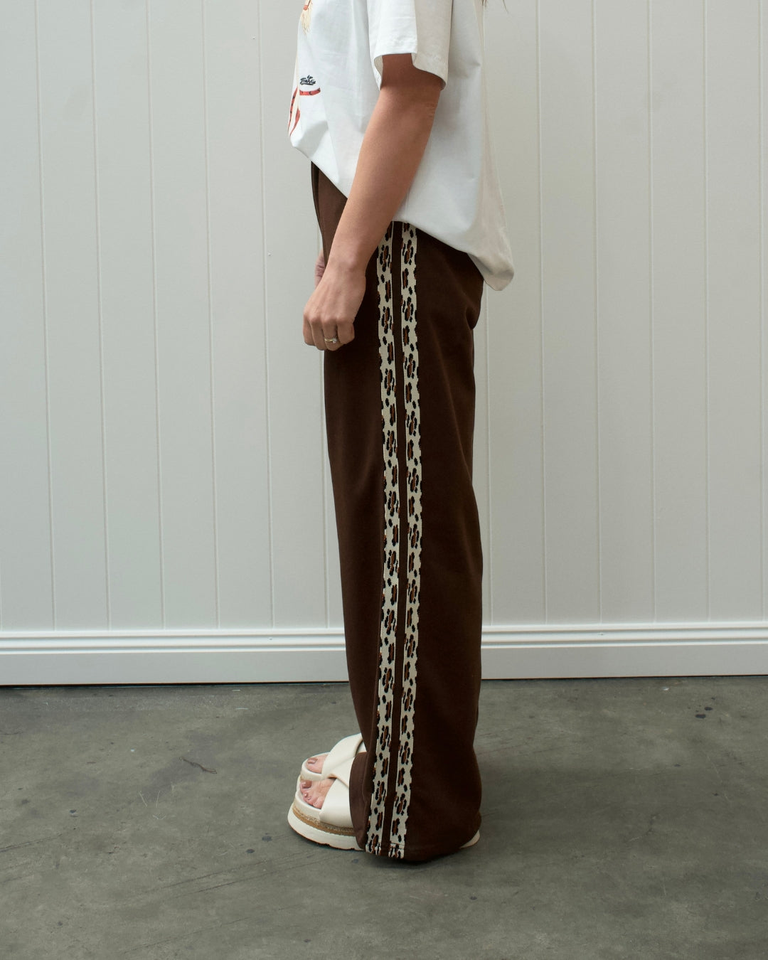 Remi Leopard Stripe Sweatpant