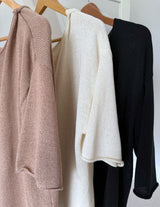Charlie Knit Tee - Cream