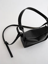 Jesselle Curve Shoulder Bag - Black