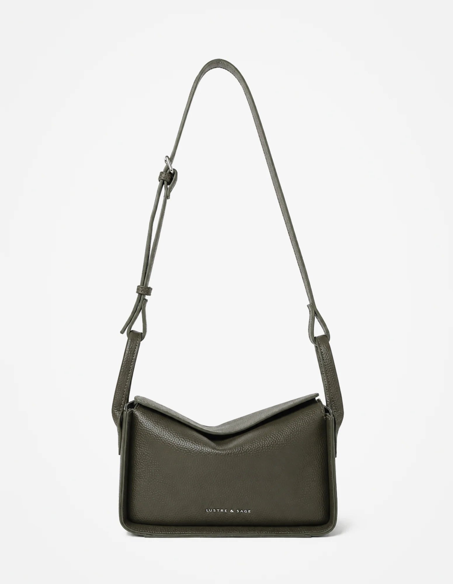 Jesselle Curve Shoulder Bag - Olive