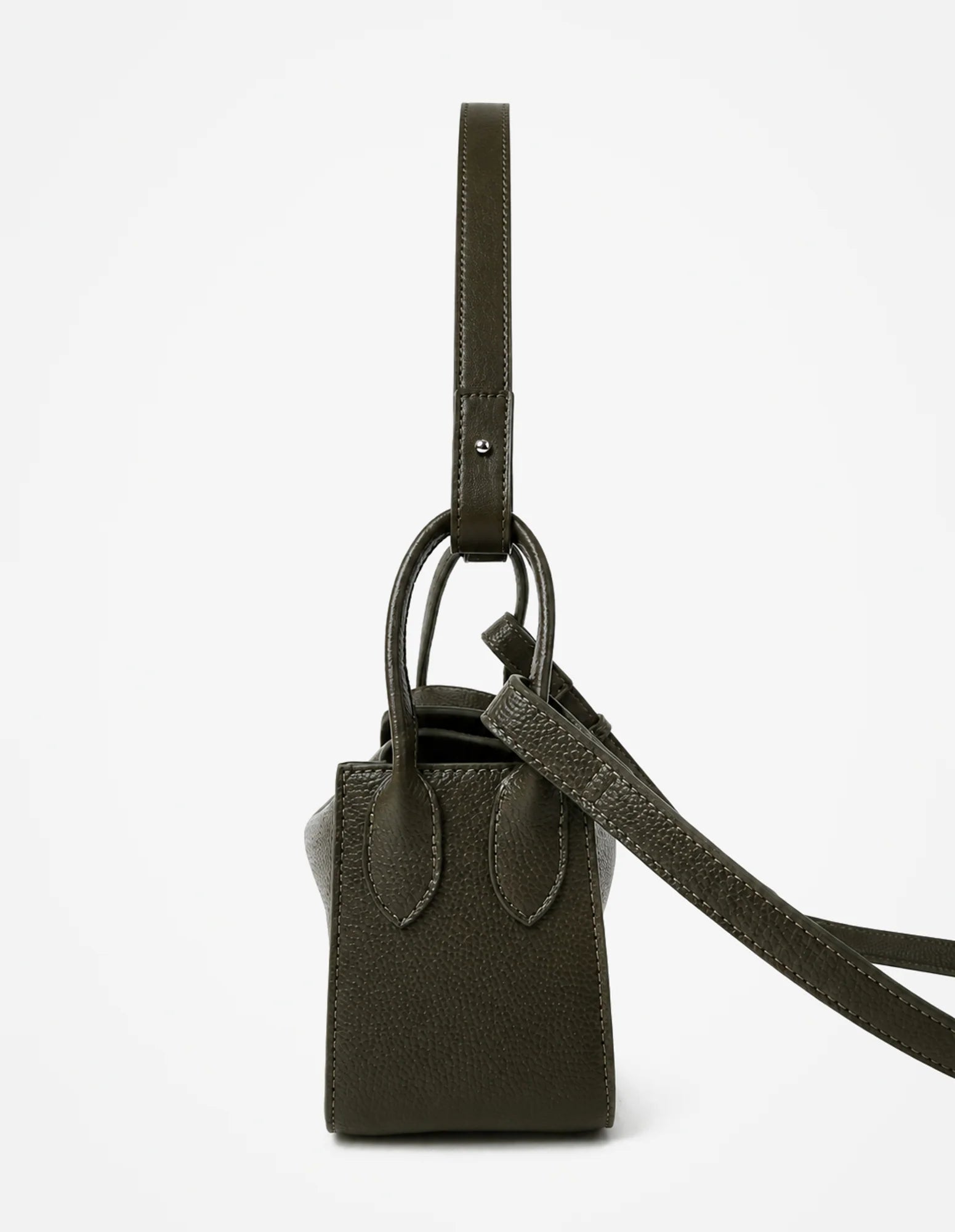 Jesselle Curve Shoulder Bag - Olive