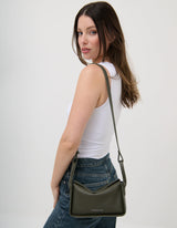 Jesselle Curve Shoulder Bag - Olive