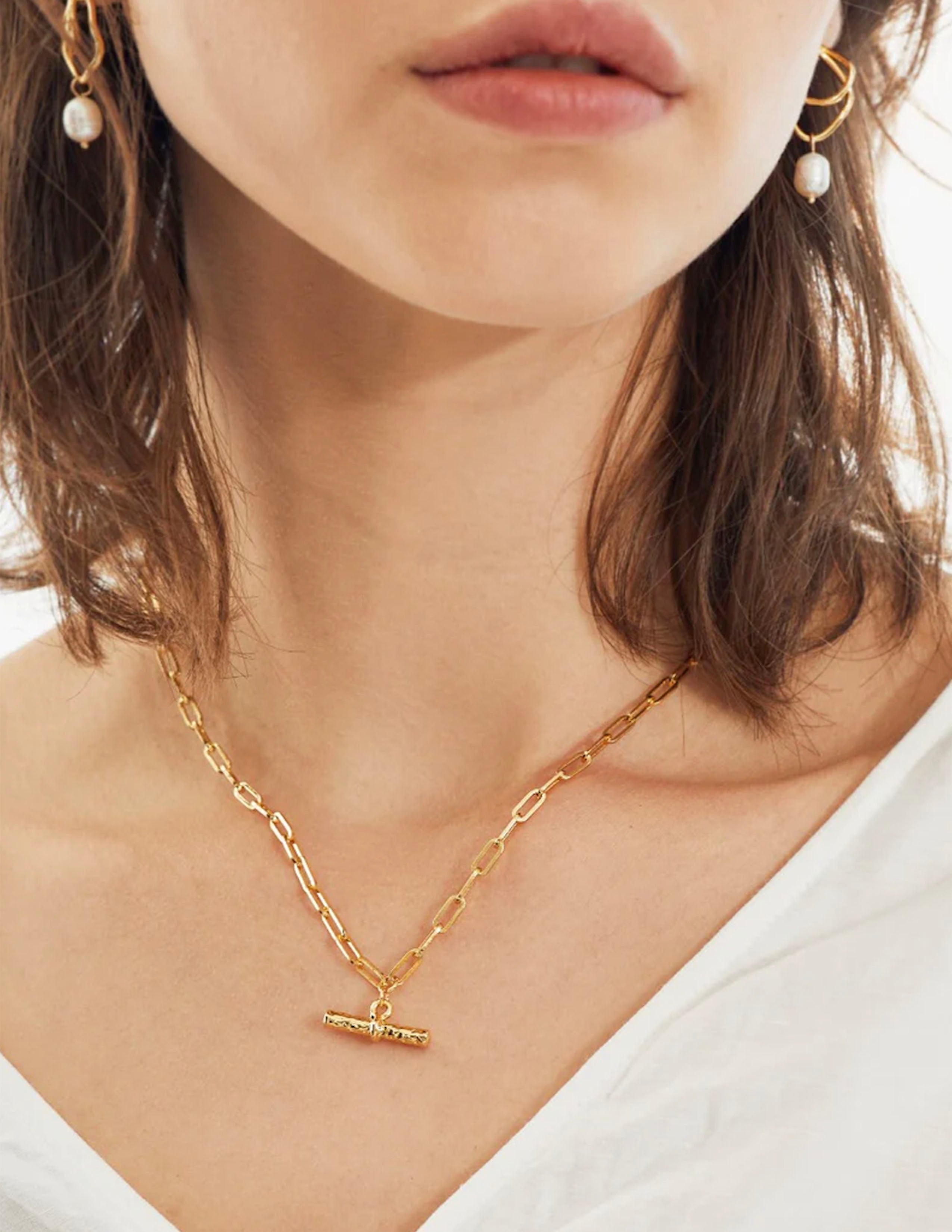 T-Bar Charm Necklace