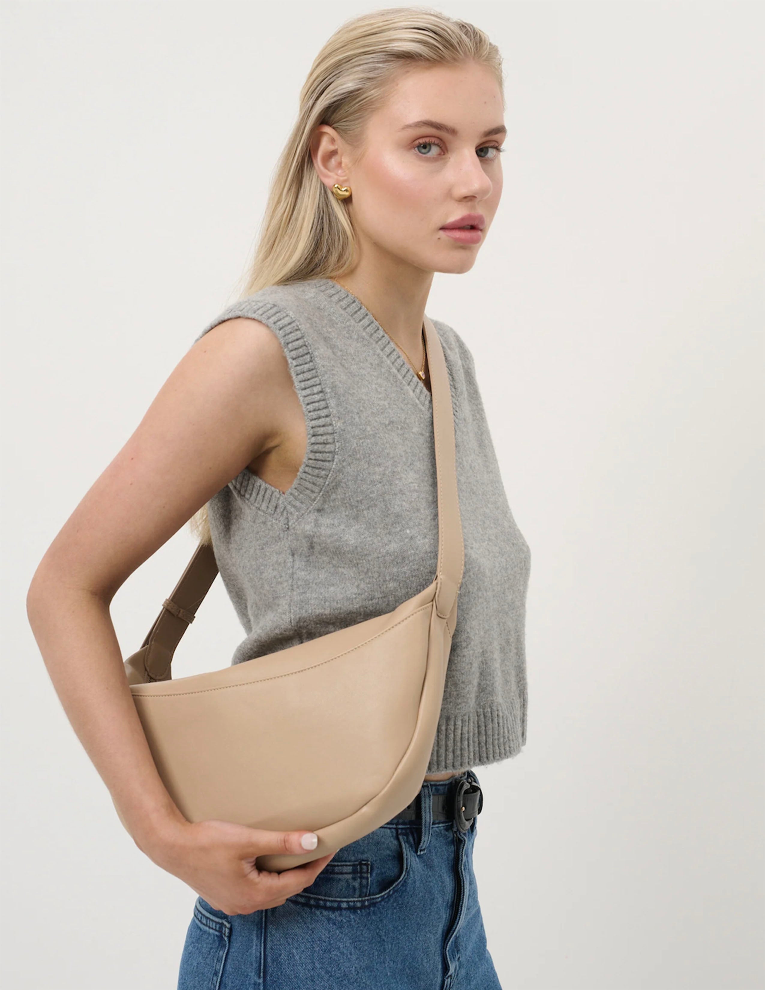 Sammy Cross Body Bag - Beige