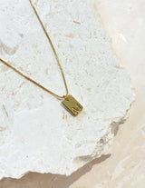 Tag Initial Necklace
