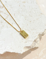 Tag Initial Necklace