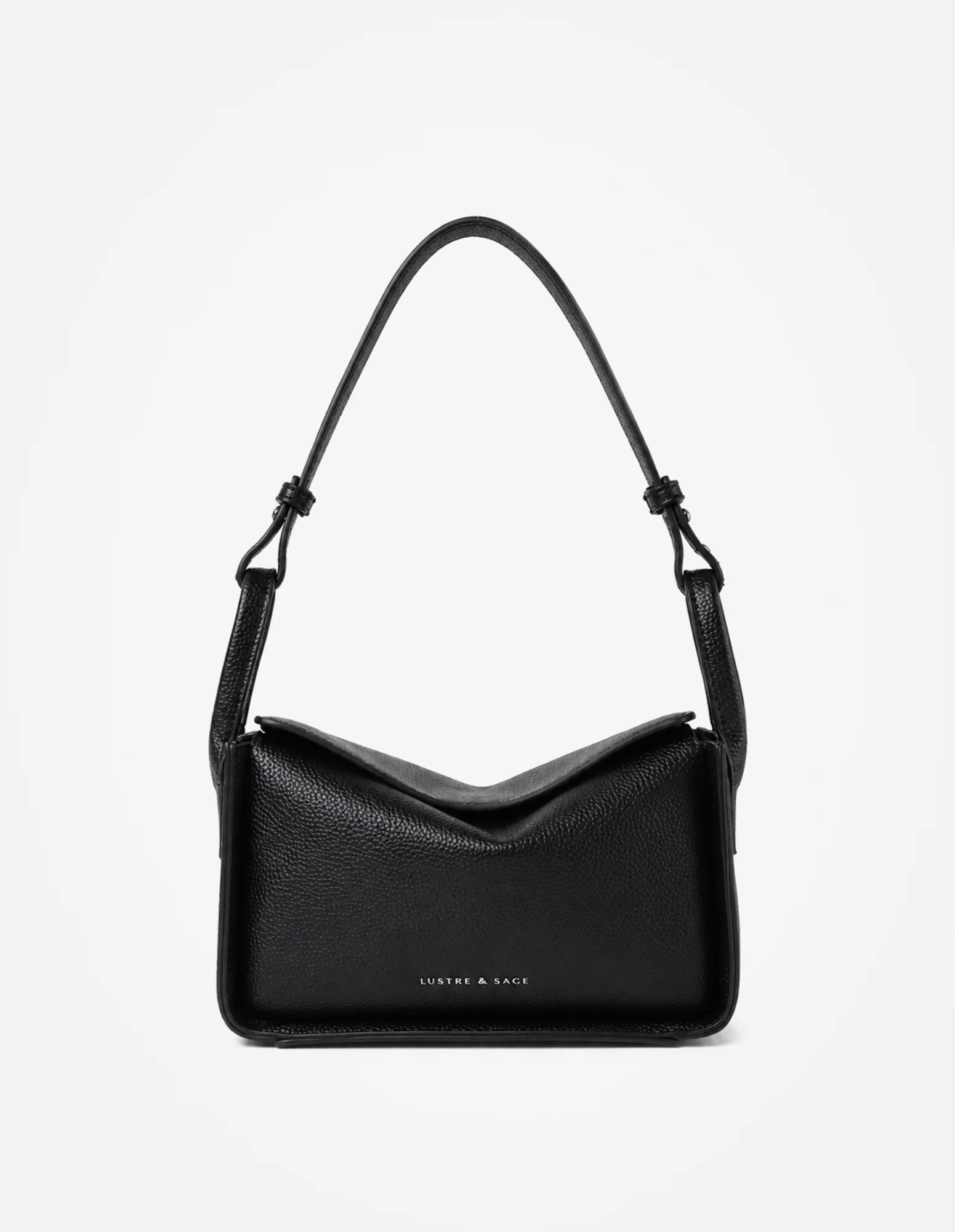Jesselle Curve Shoulder Bag - Black