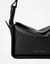 Jesselle Curve Shoulder Bag - Black