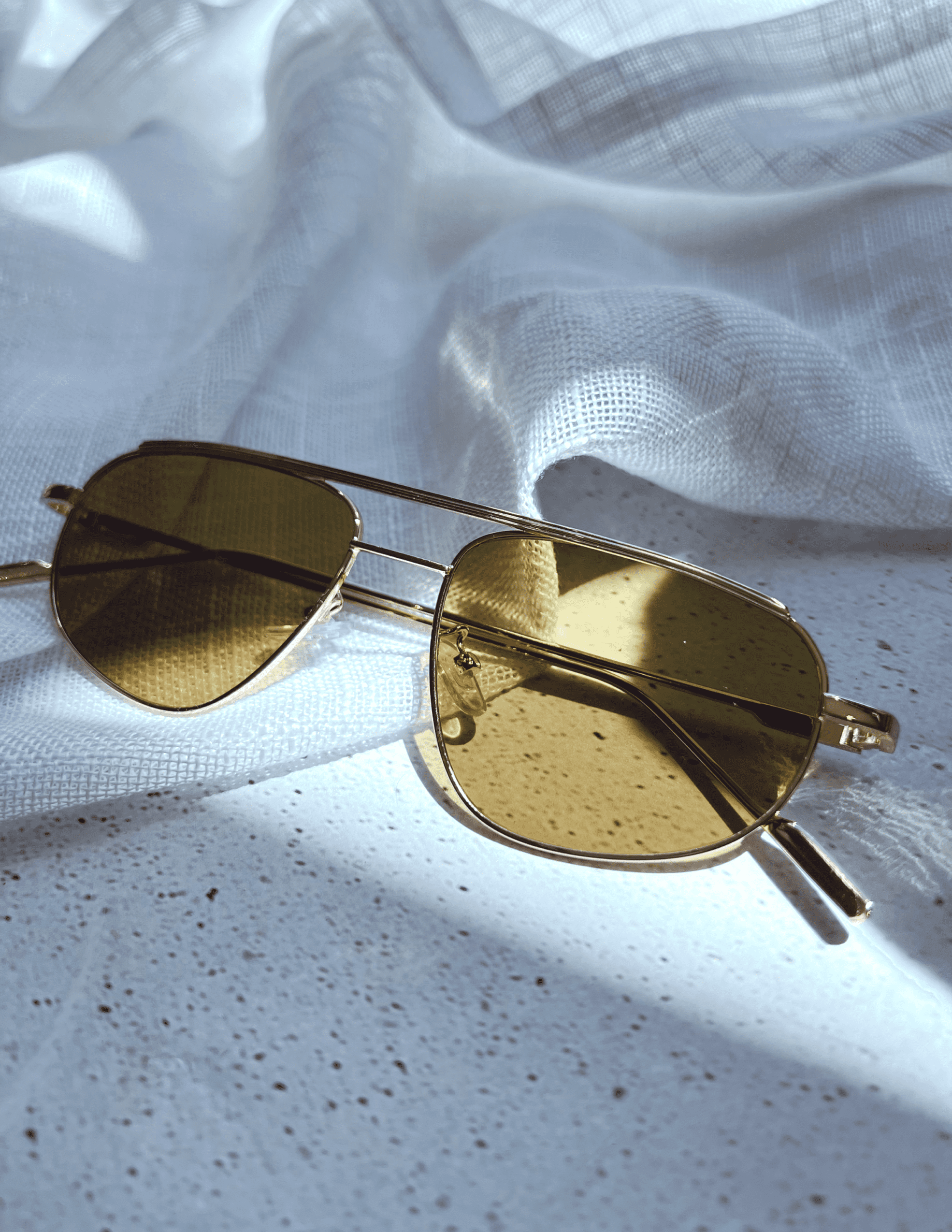 Iris Aviator Sunglasses - Yellow