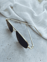 Iris Aviator Sunglasses - Black